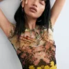 Printed Knit T-Shirt