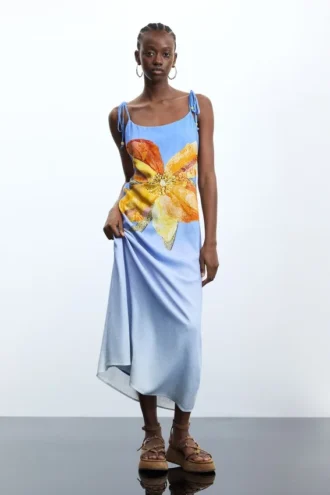 Printed Long Dress