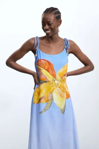Printed Long Dress