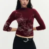 Printed Long-Sleeve T-Shirt