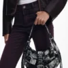Printed Medium Bag with Buckles