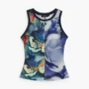 Printed Sleeveless Blouse