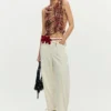 Printed Sleeveless T-Shirt