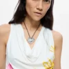 Printed Sleeveless T-Shirt