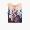 Printed Sleeveless T-Shirt
