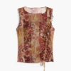 Printed Sleeveless T-Shirt