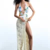 Printed Trikini Swimsuit