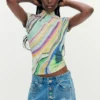 Printed Wavy T-Shirt