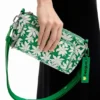 S Textured Floral Crossbody Bag