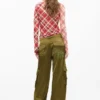Satin Cargo Pants