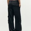 Satin Cargo Pants