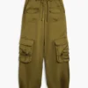 Satin Cargo Pants