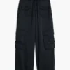 Satin Cargo Pants