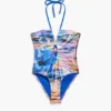 Shiny Tropical Swimsuit
