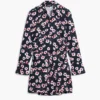 Short Floral Shirt Dress