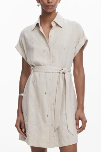 Short Perforated Dress