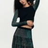 Short Pleated Skirt