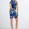Short Printed Strappy Dress