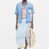 Short Sleeve Patchwork Shirt