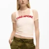 Short-Sleeved T-Shirt with Message
