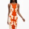 Side Flowers Dress