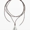 Silver Shell Pendant Cord Zalio