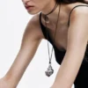 Silver Shell Pendant Cord Zalio