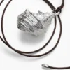 Silver Shell Pendant Cord Zalio