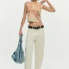 Sleeveless Knit T-Shirt