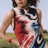Sleeveless Printed Dress