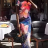 Sleeveless Printed Dress