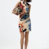 Sleeveless Printed Dress