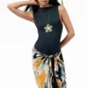 Sleeveless Printed Dress