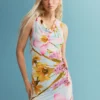 Sleeveless Printed Dress