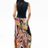 Sleeveless Printed Dress