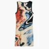 Sleeveless Printed Dress