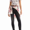 Slim Gathered Newspaper T-Shirt