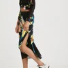 Slim Midi-Skirt Print