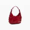Small Shiny Floral Applique Bag