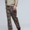 Straight Textured Trousers
