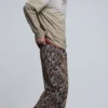 Straight Textured Trousers