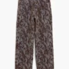 Straight Textured Trousers