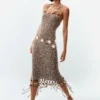 Strappy Fringe Dress