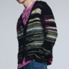 Striped Cardigan Sweater