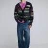 Striped Cardigan Sweater
