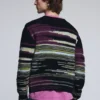 Striped Cardigan Sweater