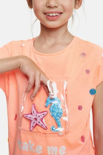 T-Shirt with Pocket of the Sea