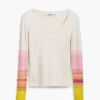 T-Shirt with Printed Sleeves