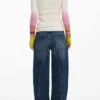 T-Shirt with Printed Sleeves