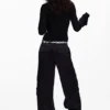 T-Shirt with Snap Fasteners and Tie